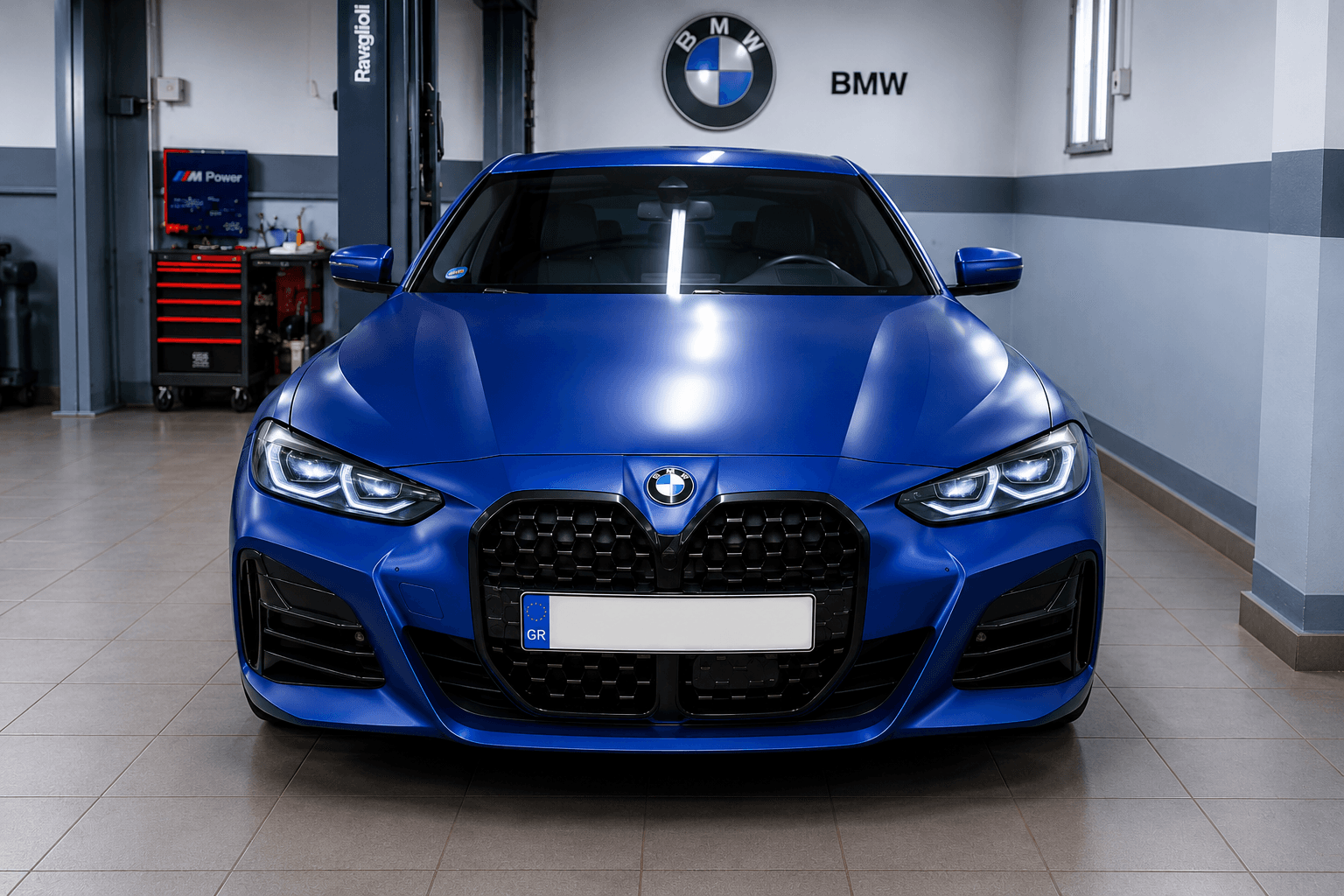 BMW στο συνεργείο για τεχνικό έλεγχο και online διαδικασίες